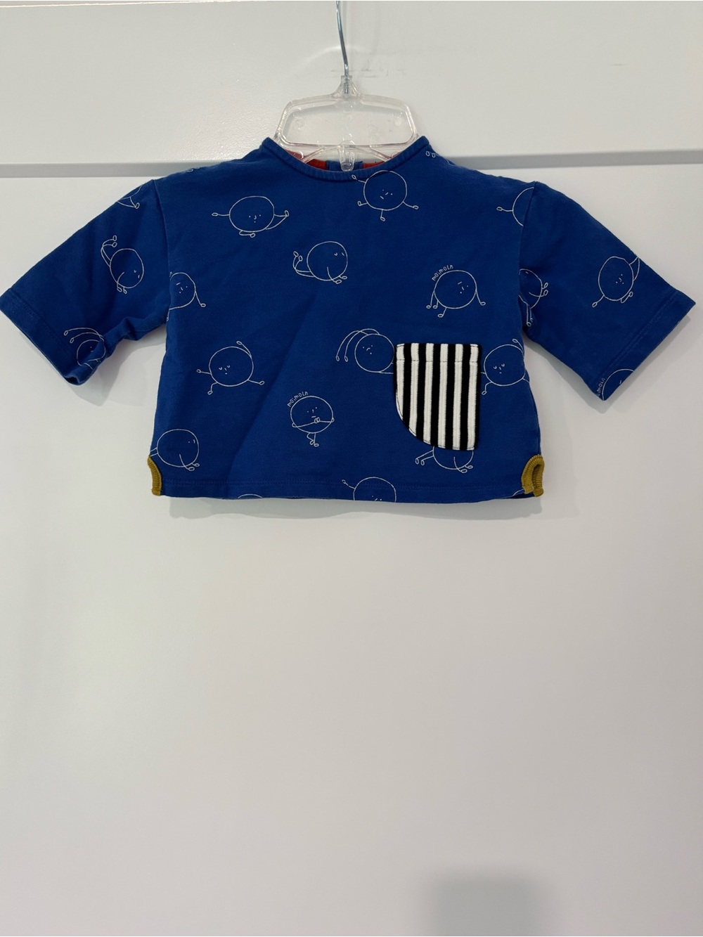 Moimoln Blue graphic top 9/12